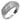 RHODIUM PLATED RING WITH ZIRCONIA