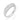 RHODIUM PLATED RING WITH ZIRCONIA