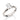 RHODIUM PLATED RING WITH ZIRCONIA