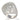 RHODIUM PLATED RING WITH ZIRCONIA