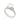 RHODIUM PLATED RING WITH ZIRCONIA