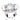 RHODIUM PLATED RING WITH ZIRCONIA