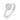 RHODIUM PLATED RING WITH ZIRCONIA