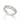 RHODIUM PLATED RING WITH ZIRCONIA