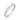 RHODIUM PLATED RING WITH ZIRCONIA