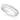 RHODIUM PLATED RING WITH ZIRCONIA