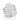 RHODIUM PLATED RING WITH ZIRCONIA
