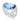RHODIUM PLATED RING WITH CRYSTAL AND ZIRCONIA