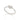 RHODIUM PLATED RING WITH ZIRCONIA
