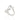 RHODIUM PLATED RING WITH ZIRCONIA