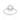 RHODIUM PLATED RING WITH PEARL AND ZIRCONIA