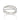 RHODIUM PLATED RING WITH ZIRCONIA