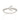 RHODIUM CRESCENT MOON RING
