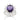 RHODIUM PURPLE FLOWER RING