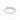 RHODIUM PLATED RING WITH ZIRCONIA