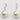 RHODIUM PLATED EARRING WITH PEARL