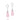 RHODIUM PLATED EARRING WITH ZIRCONIA AND STONE