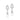 RHODIUM PLATED EARRING WITH ZIRCONIA AND STONE