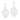 RHODIUM PLATED EARRING WITH CRYSTAL