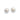 RHODIUM PLATED EARRING WITH PEARL AND ZIRCONIA