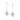 RHODIUM PLATED EARRING WITH ZIRCONIA