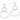 RHODIUM PLATED EARRING