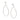 RHODIUM CYCLES DROP EARRING