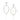 RHODIUM PLATED EARRING WITH ZIRCONIA