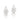 RHODIUM DOUBLE TRIANGLE EARRING
