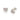 RHODIUM PINK HEART EARRING