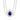 RHODIUM PLATED CHAIN WITH CRYSTAL AND ZIRCONIA