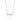 RHODIUM PLATED CHAIN WITH CRYSTAL