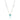 RHODIUM PLATED CHAIN WITH CRYSTAL AND ZIRCONIA