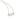 RHODIUM PLATED CHAIN WITH ZIRCONIA