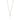 RHODIUM PLATED CHAIN WITH ZIRCONIA