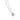 RHODIUM PLATED PENDANT WITH CRYSTAL