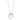 RHODIUM PLATED PENDANT WITH CRYSTAL