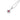 RHODIUM PLATED PENDANT WITH ZIRCONIA