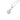 RHODIUM PLATED PENDANT WITH ZIRCONIA