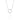 RHODIUM PLATED PENDANT WITH ZIR