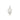 RHODIUM PLATED PENDANT WITH ZIR