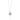 RHODIUM PLATED PENDANT WITH CRYSTAL