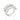PLATINUM DOUBLE DROPS MAXI RING IN WHITE
