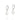 PLATINUM FOUR LEAF CLOVER “SORTE” (LUCK) HUGGIE EARRINGS