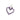PLATINUM STUDDED HEART PENDANT IN PURPLE