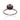 BLACK RHODIUM RING WITH CRYSTAL AND ZIRCONIA