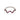 BLACK RHODIUM WAVE SKINNY RING IN FUSCHIA