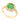 GOLD RING WITH CRYSTAL AND ZIRCONIA