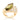 GOLD RING WITH CRYSTAL AND ZIRCONIA