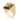 GOLD RING WITH CRYSTAL AND ZIRCONIA